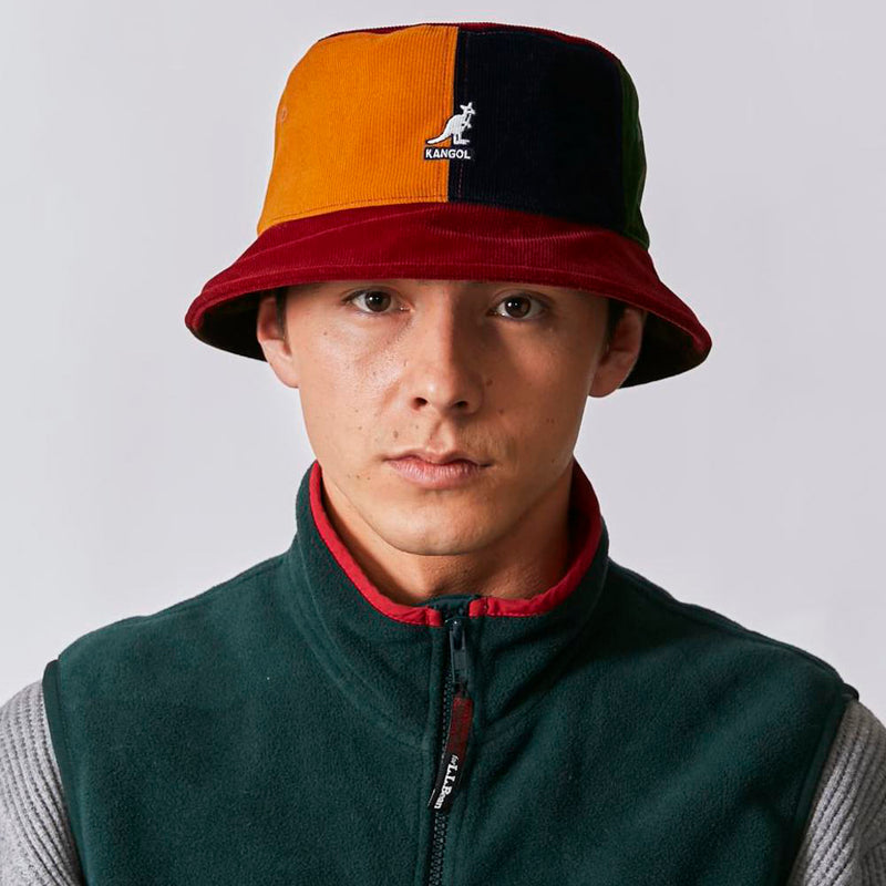 KANGOL CONTRAST POPS BUCKET RED MULTI