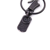 DIARGE HOOK CHASING PLATE KEYRING BLACK