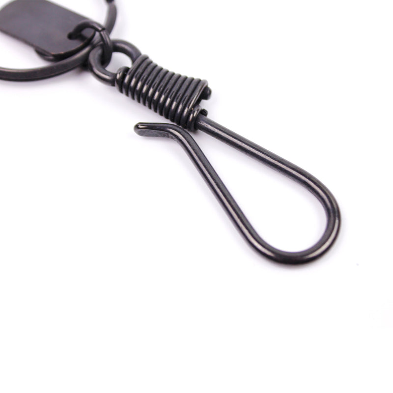 DIARGE HOOK CHASING PLATE KEYRING BLACK