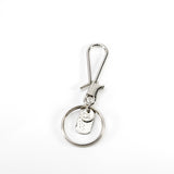 DIARGE HOOK CHASING PLATE KEYRING SILVER