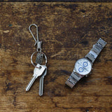 DIARGE HOOK CHASING PLATE KEYRING BLACK