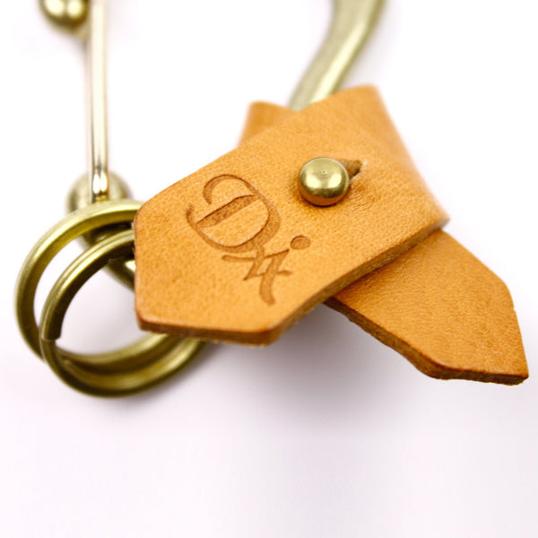 DIARGE KARABINER RIBBON KEYRING CAMEL