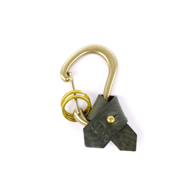 DIARGE KARABINER RIBBON KEYRING GREEN