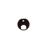 DIARGE BRASS CIRCLE KEYRING BLACK