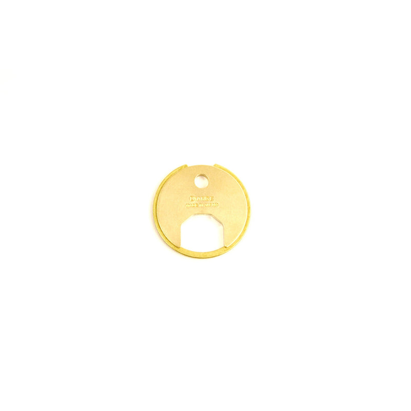 DIARGE BRASS CIRCLE KEYRING GOLD