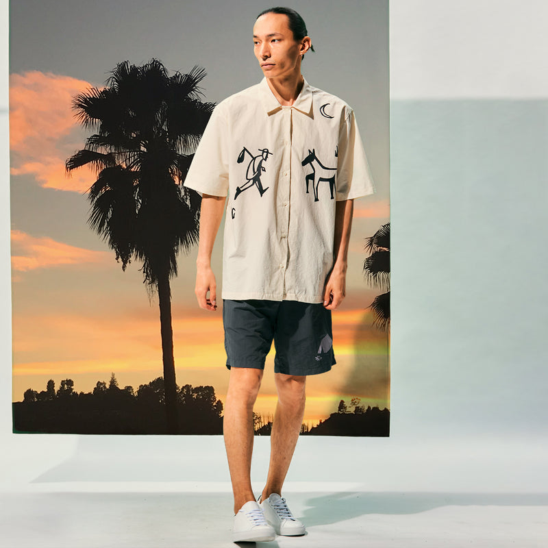 TEE LIBRARY TENT DECK SHORTS BLACK