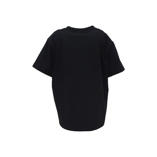 SETSETSET FRILL PATCH T-SHIRT BLACK