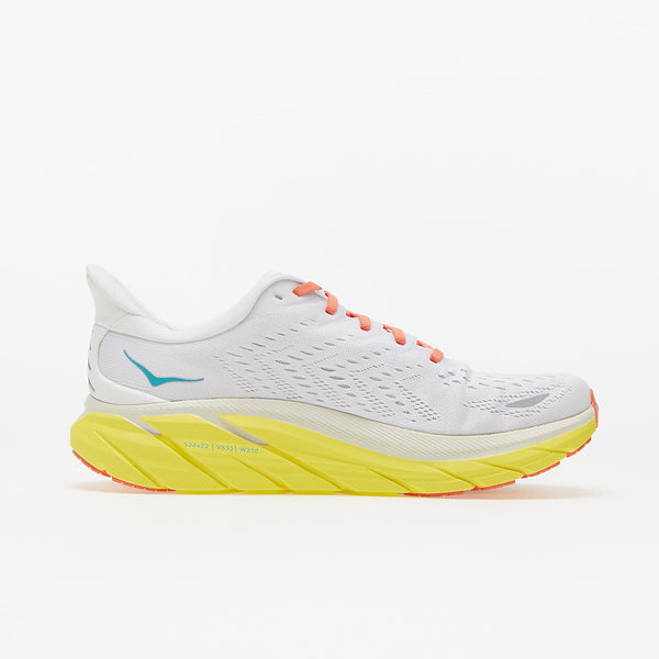 HOKA ONE ONE MEN CLIFTON 8 BLANC DE BLANC / ILLUMINATING