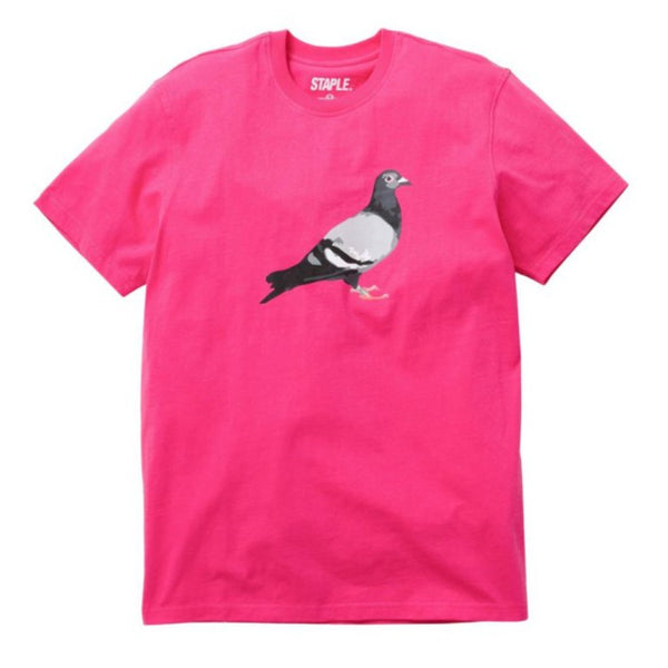 STAPLE PIGEON LOGO TEE RUBY