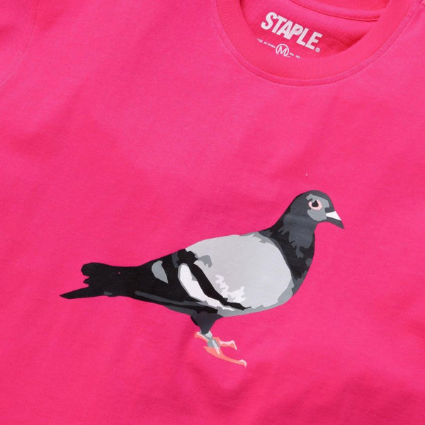 STAPLE PIGEON LOGO TEE RUBY