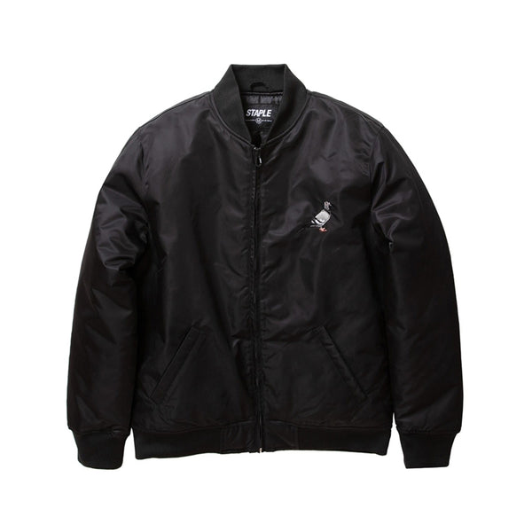 STAPLE VESTRY BOMBER JACKET BLACK