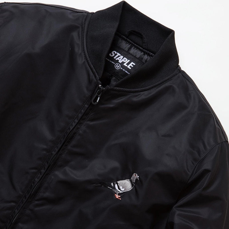STAPLE VESTRY BOMBER JACKET BLACK