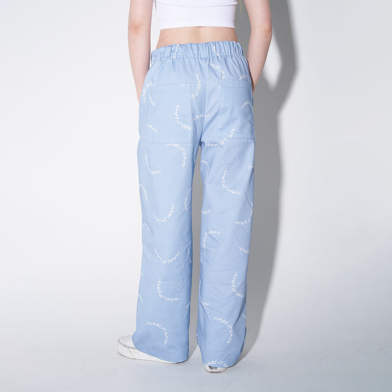 SSERPE TAKE IT EASY COTTON BANDING PANTS SKY BLUE
