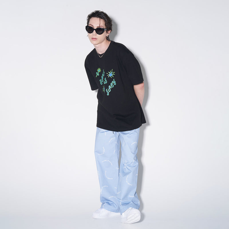 SSERPE TAKE IT EASY HALF SLEEVE TEE BLACK