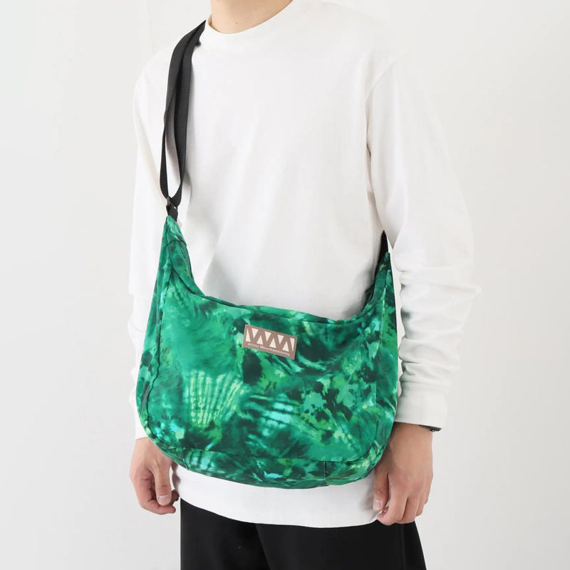 WHITE MOUNTAINEERING TIE DYE PRINTED SHOULDER BAG GREEN