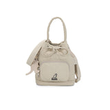 KANGOL QUILT II BUCKET BAG BEIGE