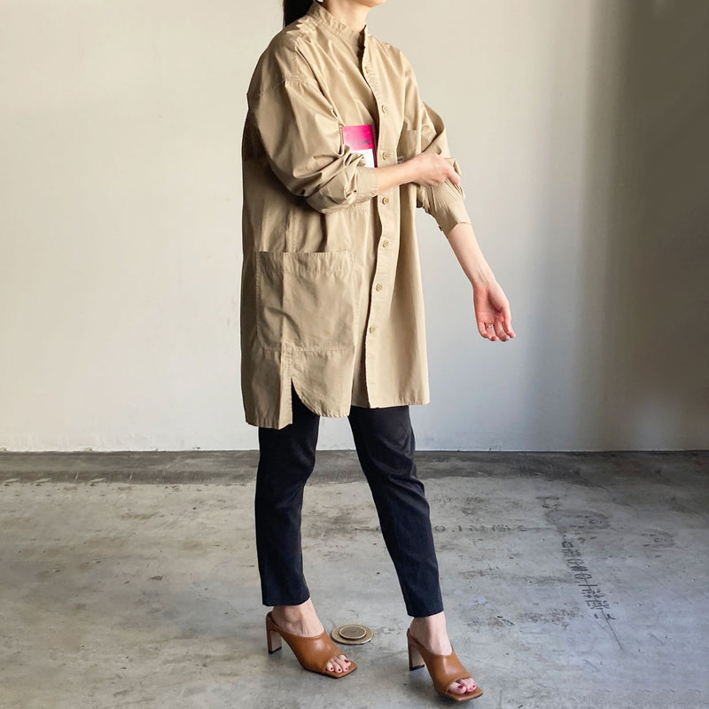 MONT KEMMEL BAND SHIRTS LS BIG SILHOUETTE BEIGE