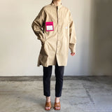 MONT KEMMEL BAND SHIRTS LS BIG SILHOUETTE BEIGE