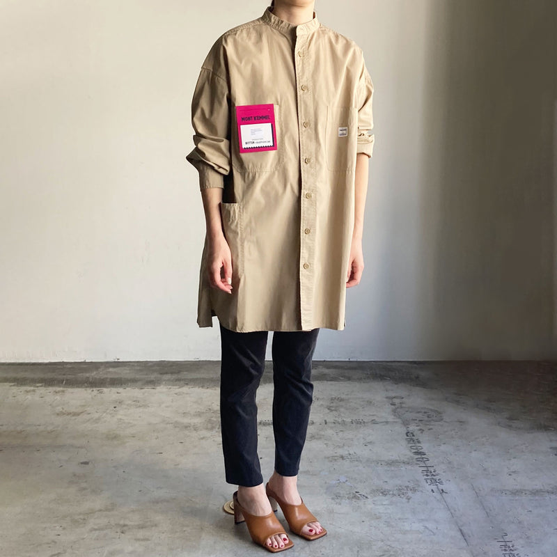 MONT KEMMEL BAND SHIRTS LS BIG SILHOUETTE BEIGE