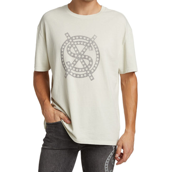 KSUBI DOLLAR STAR BIGGIE SS TEE CHALK GREY