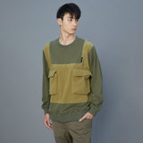 WEAVISM 13E0412 ANTI-PILLING TOP MIST GREEN