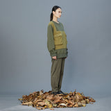 WEAVISM 13E0412 ANTI-PILLING TOP MIST GREEN