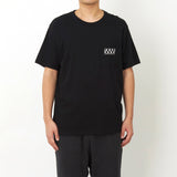 WHITE MOUNTAINEERING LOGO POCKET T-SHIRT BLACK