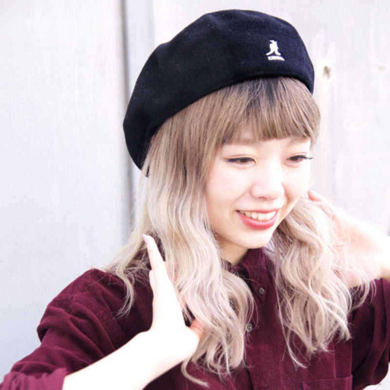 KANGOL SMU WOOL GALAXY BLACK / WHITE