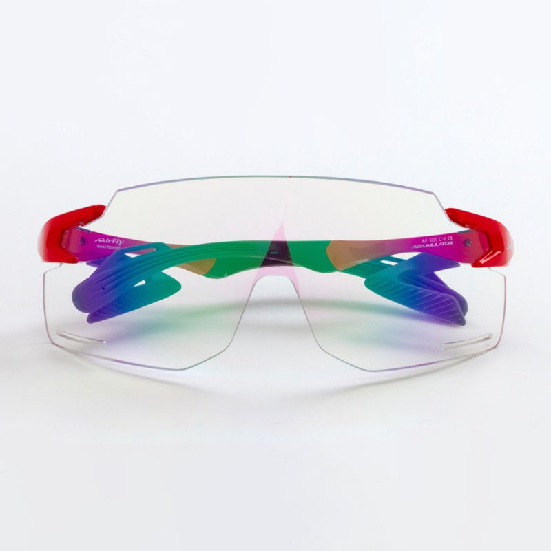 AIRFLY AF-301 C-6BK PHOTOCHROMIC SUNGLASSES RED