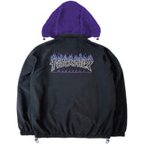 THRASHER GODZILLA CHARRED NYLON JACKET BLACK