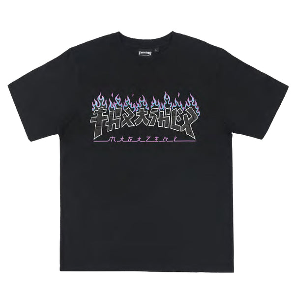 THRASHER GODZILLA CHARRED S/S T-SHIRT BLACK