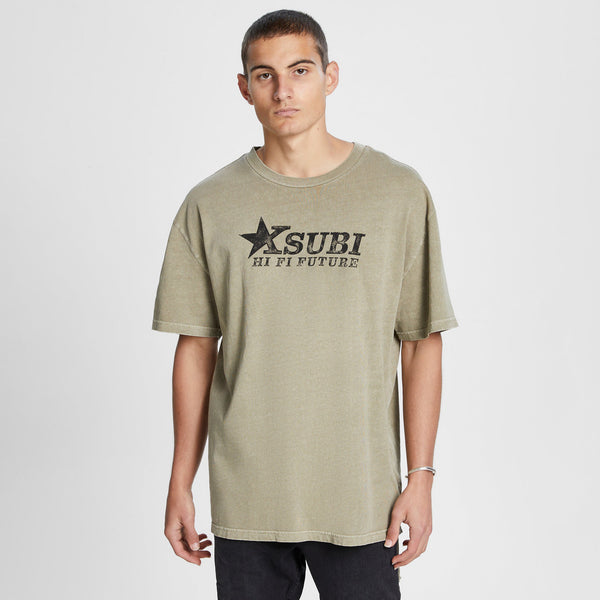 KSUBI HI FI BIGGIE SS TEE FADED KHAKI