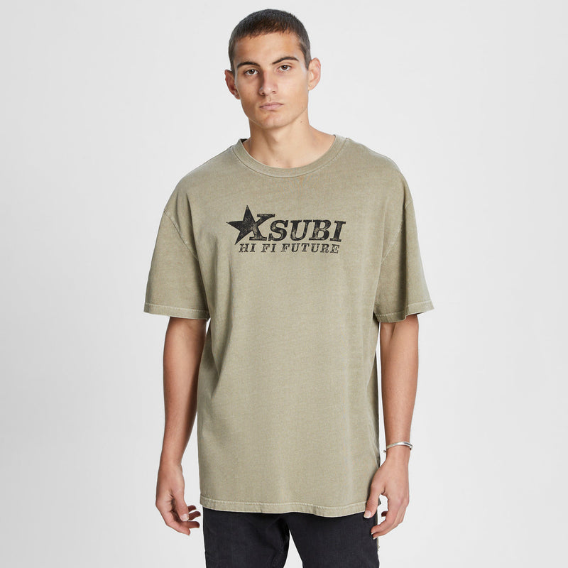 KSUBI HI FI BIGGIE SS TEE FADED KHAKI