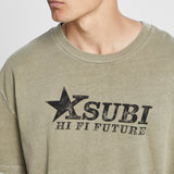 KSUBI HI FI BIGGIE SS TEE FADED KHAKI
