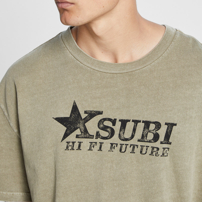 KSUBI HI FI BIGGIE SS TEE FADED KHAKI