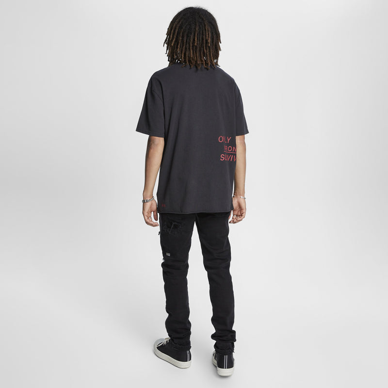 KSUBI SURVIVE BIGGIE SS TEE JET BLACK