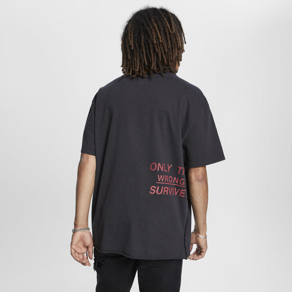KSUBI SURVIVE BIGGIE SS TEE JET BLACK