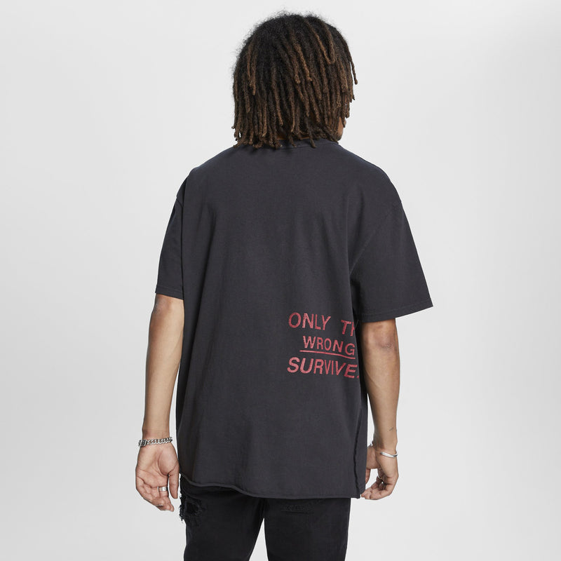 KSUBI SURVIVE BIGGIE SS TEE JET BLACK