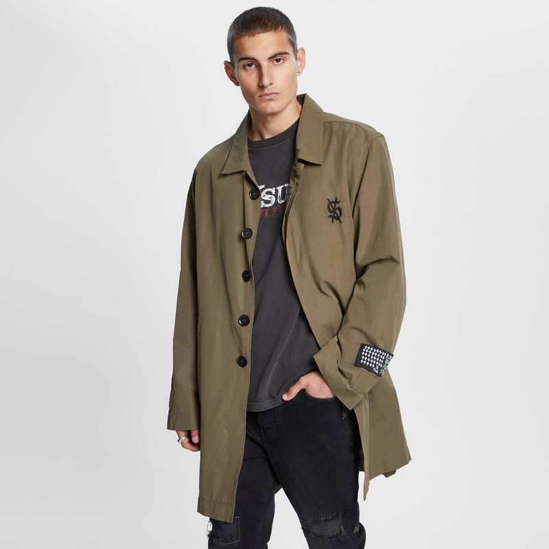 KSUBI OLD DOLLAR COAT KHAKI