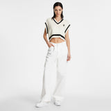KSUBI CROSS DOLLAR KNIT VEST WHITE