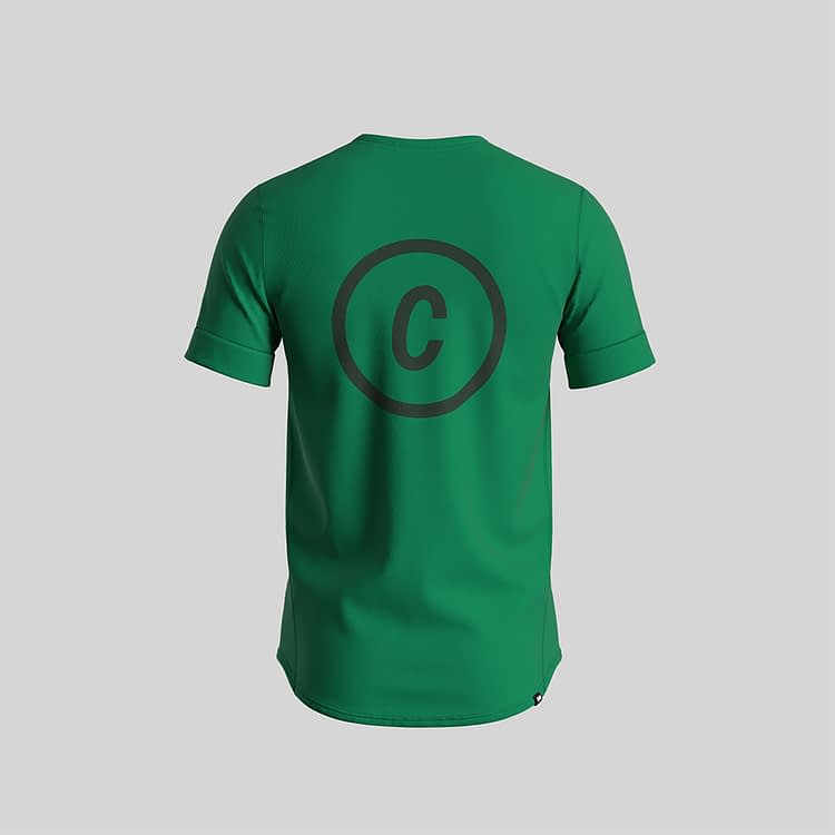 CIELE ATHLETICS NSBT-SHIRT - EVERYBODY RUN - EMERALD