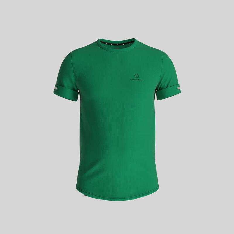 CIELE ATHLETICS NSBT-SHIRT - EVERYBODY RUN - EMERALD