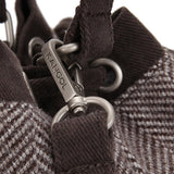 KANGOL HERRINGBONE BUCKET BAG GREY