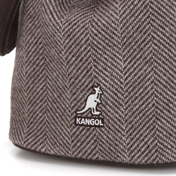 KANGOL HERRINGBONE BUCKET BAG GREY