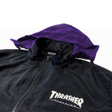THRASHER GODZILLA CHARRED NYLON JACKET BLACK