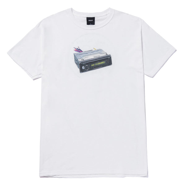 HUF x PLEASURES HEAD UNIT S/S TEE WHITE