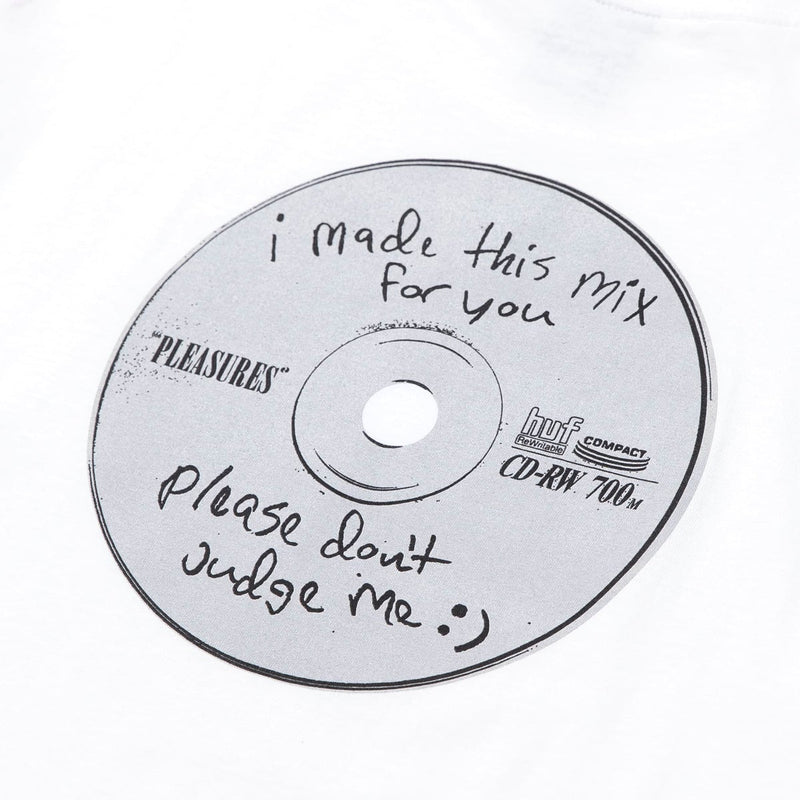 HUF x PLEASURES HEAD UNIT S/S TEE WHITE