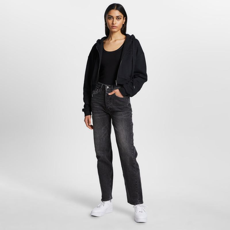 KSUBI UNITY ZIP UP HOODIE JET BLACK