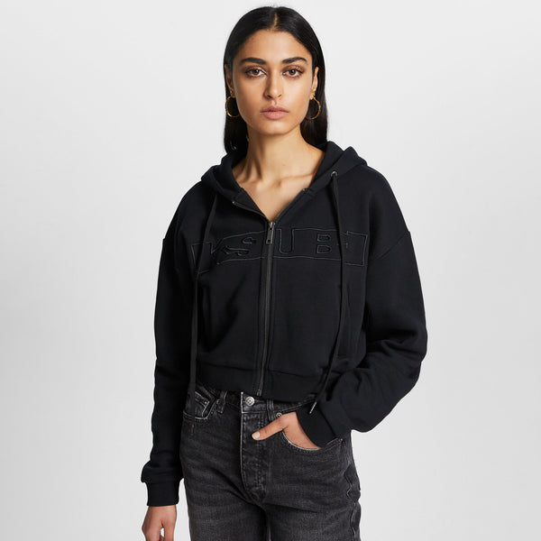 KSUBI UNITY ZIP UP HOODIE JET BLACK