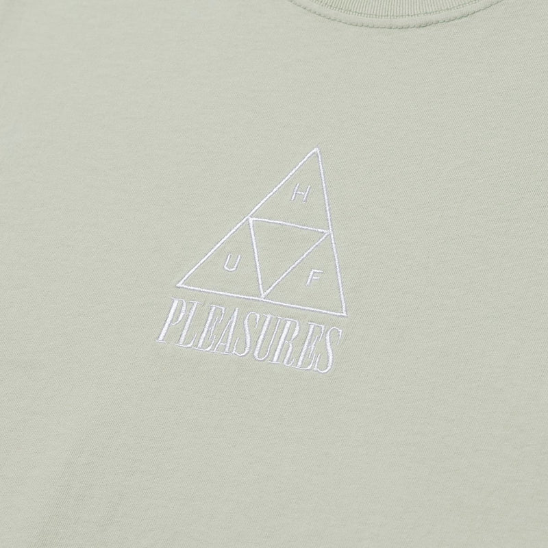 HUF X PLEASURES DYED S/S TEE GREEN